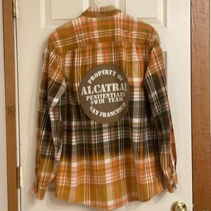 Up cycled flannel shirt sz L (42/44)